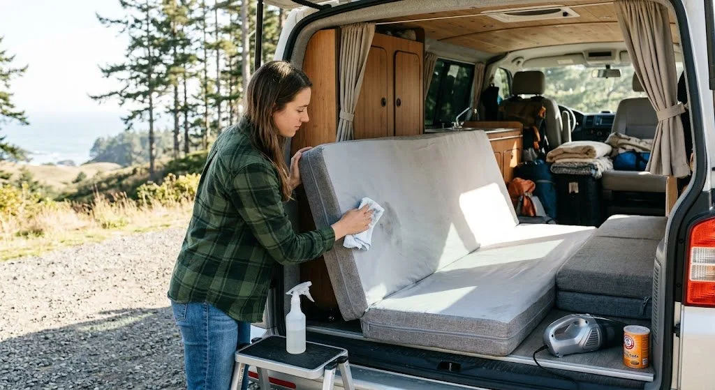 Cómo Limpiar y Mantener tu Colchón de Camper para que Dure Más
